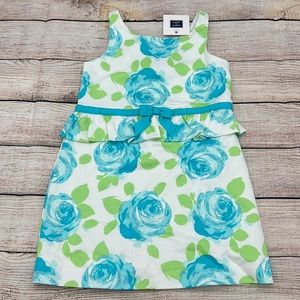 Janie and Jack Blue Rose Dress Sz 2T NWTs